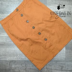 Loft Button Front Pencil Skirt Size 0